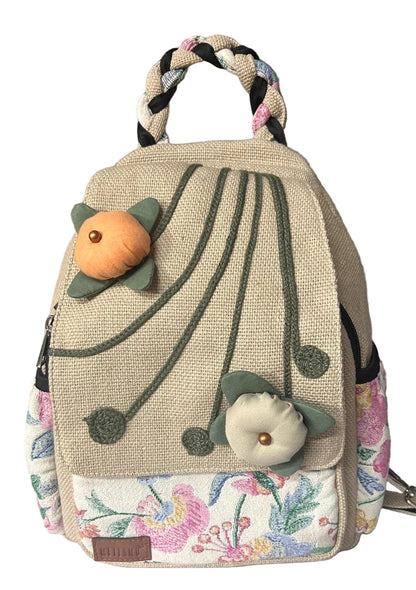 FloraWeave Travel Backpack