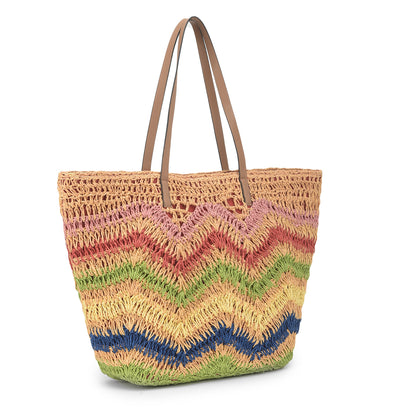 Azya - Multicolor Raffia Tote Bag