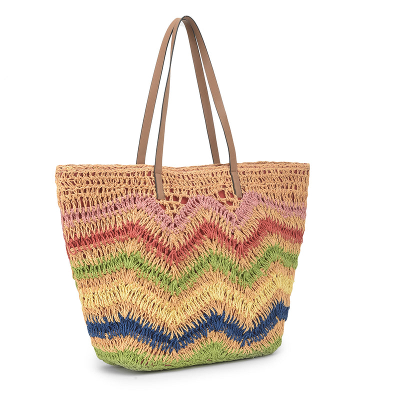 Azya - Multicolor Raffia Tote Bag