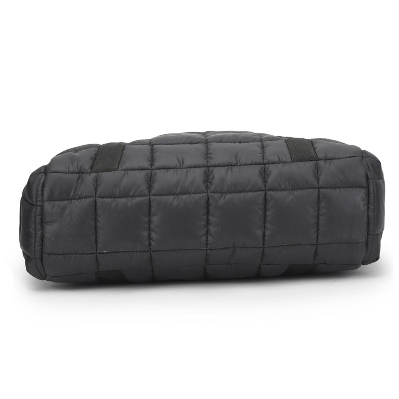 Fumadora Black - Checkered Box Fancy Puffer Handbag