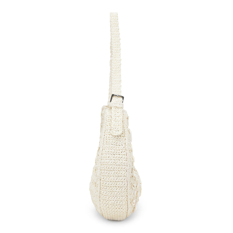 Araah- Raffia & Seashell Shoulder Bag