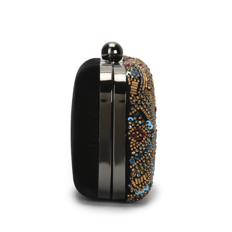 Embellia- Sequince & Beaded Clutch Bag